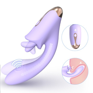 Vibrador Estimulador de Lengua y Punto G, Color Morado y Rojo, 30 Unidades por Caja, Juguetes Sexuales Femeninos para Adultos, Venta al Por Mayor de Fábrica - Product Image 4