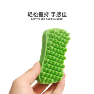Cepillo de limpieza para mascotas, herramienta de baño y masaje para eliminar el pelo de perros y gatos de pelo largo, peine de aseo multifuncional de plástico - Product Image 5
