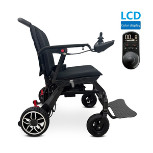 KSM-607 2025 Hot Sales Travel Power Foldable Lightweight Lithium Battery <b>Folding</b> Carbon Fiber Electric Wheelchair for Elderly - Product Image 3