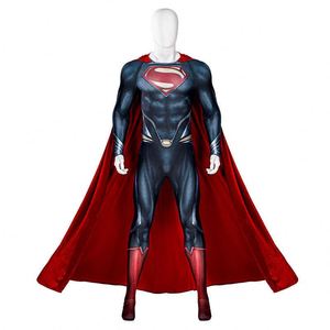 Style chaud Clark Kent serré Cosplay Costume <span class=keywords><strong>Super</strong></span> héros homme Cosplay adulte homme avec cape pour Costume Sexy combinaison - Product Image 6