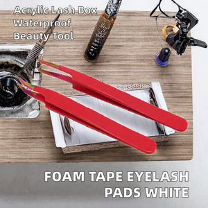Ruban adhésif en mousse acrylique pour extensions de cils, imperméable, sans peluches, adhésif médical, patchs pour faux cils, boîte à cils en acrylique, maquillage - Product Image 3