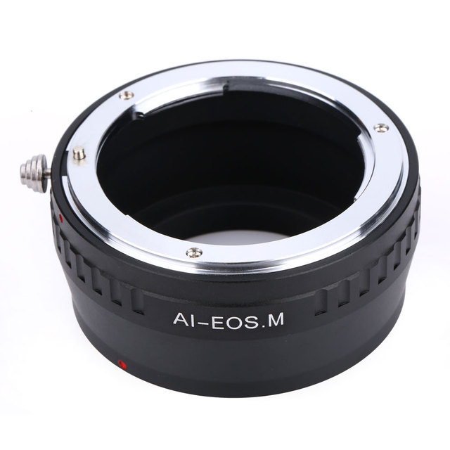 Leedsen AI-EOS.M Adapter Ring for Nikon AI/AI-S F Mount Lens to Canon EF-M EOS Macro Mirrorless Cameras