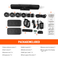 Konferans mikrofonlar 4K USB Video kamera 1080p HD Webcam PC dizüstü Video için dahili mikrofon ile Online öğretim arayarak