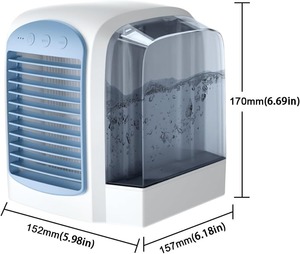 Ventilateur de table portable sans pales USB, mini ventilateur de refroidissement pour voiture, refroidisseur d'air en plastique pour la maison, le bureau et le camping - Product Image 2