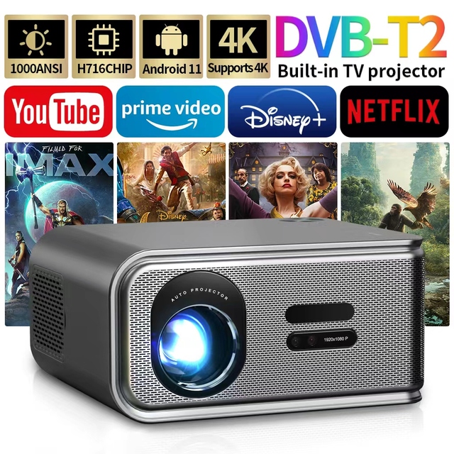 MAXPG S11  Bulk Modern Video Home Theatre Projector Auto Focus 4K Video 5G Wifi Support Led Projector Smart for Mobile Phone