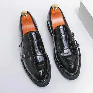 Mocasines de Moda para Hombre, Zapatos de Vestir con Punta Puntiaguda, Suela Gruesa, Zapatos de Fiesta y Oficina de Tendencia, Oxfords Casuales de Cuero Genuino - Product Image 3