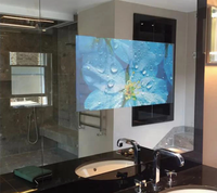 Miroir artificiel mural Smart TV LCD en verre trempé TV LCD