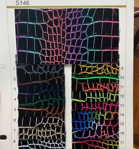 Feuilles de papier pour l'artisanat des nœuds de cheveux, tissées en Faux cuir, motif Animal, imprimé Crocodile, pour la saint-valentin, gaufré, roi Lion, S146 - Product Image 4