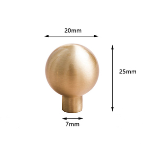 BECORA Fabrika Satışı Yuvarlak Tek Delikli Pirinç Çekmece Topuzu Altın Rengi Hafif Yuvarlak Top Dolap Kolu Mobilya Dolap Kapı Kolu - Product Image 6