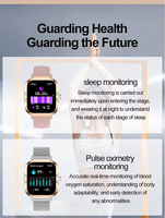 Montre connectée avec GPS Android, appels Bluetooth, moniteur de fréquence cardiaque, moniteur d'oxygène dans le sang, moniteur de tension artérielle - Boîtier en alliage