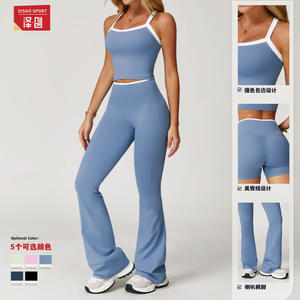 เซชวงชุดโยคะผู้หญิงเอวสูงคอกลมเสื้อครอปเลกกิ้งระบายอากาศได้ดีฟิตเนสวิ่งชุดกีฬา 2027 - Product Image 5