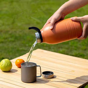 Bouteille thermos en acier inoxydable ml, grande capacité, pour sport en plein air, bouteille avec grand ventre, pour hommes et femmes - Product Image 3
