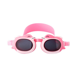 Gafas de Natación Infantiles con Dibujos Animados, Lentes Rosas de PC, Impermeables, Antivaho, Anti-UV para Niños - Product Image 1