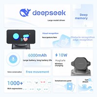 Robot chien IA interactif pour garçons de 10 ans - Cadeau d'anniversaire - Noir, contrôle vocal et par application, musique interactive, 8 Go de stockage - Nouveauté 2025
