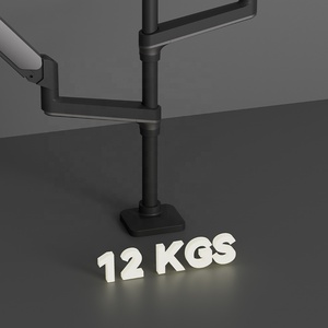 Soporte de extensión de montaje de escritorio con brazo de <span class=keywords><strong>monitor</strong></span> dual de 17-38 <span class=keywords><strong>pulgadas</strong></span> poste blanco Extra largo Escritorio de pie ultra ancho de 38 <span class=keywords><strong>pulgadas</strong></span> en stock - Product Image 5