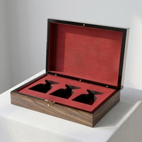 Boîte cadeau en bois personnalisée pour parfums et cosmétiques, étui à charnières pour collectionneurs, imprimé et gravé, boîte à parfum de luxe