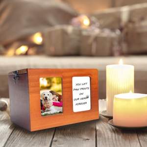 Kediler ve Köpeklerin Kremasyonu için Fotoğraf Çerçeveli Evcil Hayvan Urnleri, Evcil Hayvan Acısını Duyarlılaştırıcı ve Hatıra Hediyeleri - Product Image 6