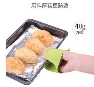 Mitaines de four et pinces à main en silicone durables, résistantes à la chaleur pour micro-ondes, vente en gros promotionnelle, logo personnalisable - Product Image 3