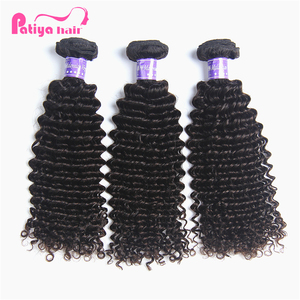 Cabello rizado malasio sin procesar, doble trama, alineada cutícula, cabello humano virgen Real, compra de tejido de cabello a granel a la venta en Zambia - Product Image 1