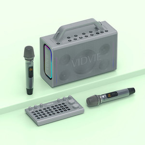ระบบ<span class=keywords><strong>คาราโอเกะ</strong></span>พกพาออลอินวัน VIDVIE ลำโพง 200 วัตต์ ไฟ RGB ลำโพงไร้สาย พร้อมไมโครโฟน 2 ตัว และรีโมทคอนโทรลอเนกประสงค์ - Product Image 2
