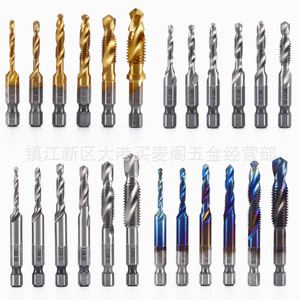 Three In One Composite <b>Tap</b> M3 M10 High Speed Steel Hex Shank Machine <b>Tap</b> Right Hand 62 Hrc Jiangsu Origin - Product Image 1