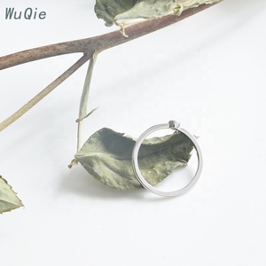 Nhẫn Wuqie Phong Cách Hàn Quốc Cho Nữ, Nhẫn Bằng Đá CZ Đơn, Trang Sức Bạc Thật, Thiết Kế Đơn Giản - Product Image 3