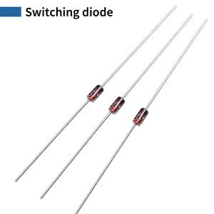 ไดโอดสวิตช์1N4148TR ทำ-35 100V 200mA 500mW 4ns 55 ℃ ~ + 175 ℃ ชิ้นส่วนอิเล็กทรอนิกส์ไดโอดผ่าน1N4148รู - Product Image 1