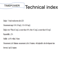 Instrument de dosage de réactifs de précision TP1121 pour le chrome hexavalent avec écran tactile pour la surveillance de l'eau dans les usines chimiques