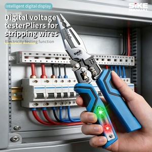 Alicates Eléctricos Multifunción <span class=keywords><strong>de</strong></span> 9 Pulgadas, Probador <span class=keywords><strong>de</strong></span> Voltaje, Herramienta para Pelar Cables, Probador <span class=keywords><strong>de</strong></span> Voltaje Digital - Product Image 1