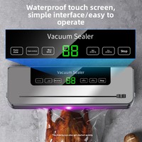 Scelleuse sous vide électrique domestique avec coupe-sac, machine compacte de conservation et d'emballage alimentaire