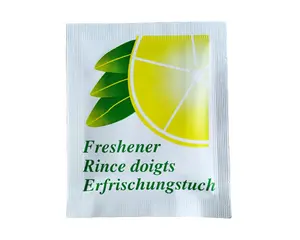 Reinigungsstuchtücher mit individuellem Logo individuelle Packung für Restaurant- und Lebensmittelgebrauch für den Haushalt einzelne nasse Tücher für Hand und Mund