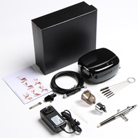 Kit d'aérographe professionnel avec ensemble de peinture d'aérographe de compresseur et plus d'accessoires d'aérographe pour la décoration de gâteaux