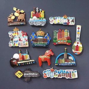 Tùy Chỉnh 3D Troll-Người Đàn Ông Với Mũ Dệt Kim Polystone Na Uy Nữ Troll Bức Tượng Nhỏ Mặc Dệt Kim Beanies Lưu Niệm Tủ Lạnh Nam Châm - Product Image 3