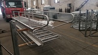 Caillebotis d'escalier structurel en acier pour l'extérieur Plate-forme galvanisée Passerelle avec caillebotis métalliques en acier