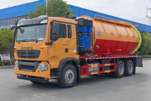 Camión de Vacío para Aguas Residuales de Carga Pesada, 3 Ejes, 10 Neumáticos, Howo 22000L, Sistema de Vacío Independiente de Alta Potencia para Transporte de Lodos a Granel - Product Image 2