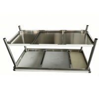 Table de travail commerciale pliable en acier inoxydable East Wo pour buffet