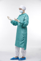 Uniformes de chirurgien imperméables lavables et réutilisables AAMI niveau 3 stérile autoclavable et recyclable 100 + fois robe chirurgicale