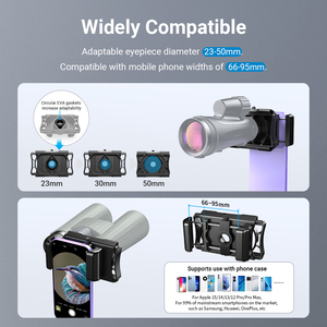 APEXEL Remote <strong>Control</strong> Adapter to Install Telescope Phone <strong>Holder</strong> Eyepiece for Telescope With Remote Shutter Universal Clip - Product Image 5