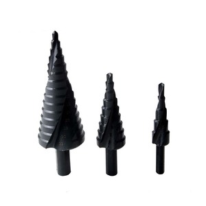 Double-rider Hardware <b>Step</b> <b>Drill</b> Bit 32mm Black Oxide Triangular Shank Metal Drilling Set - Product Image 4