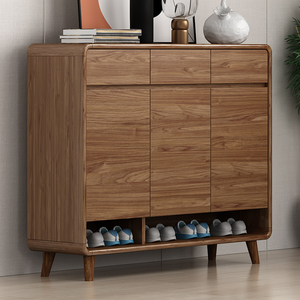 Wooden Shoe Cabinet with Drawers Space-Saving <strong>Hallway</strong> <strong>Storage</strong> <strong>Bench</strong> Durable Design <strong>for</strong> 24-35 Pairs - Product Image 1