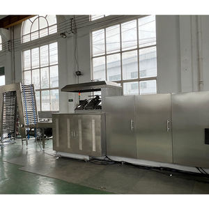 100kg/hWafer Biscuit Gaufrier Machine Gaufre Cuisson Faisant La Machine Chocolat Sainte Communion Gaufre Faisant La Machine avec Four À Gaz - Product Image 4