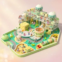Equipo de juegos infantiles comerciales para interiores, directo de fábrica, Castillo Pastel, piscina de bolas, tobogán en espiral, carrusel, arenero, OEM personalizado