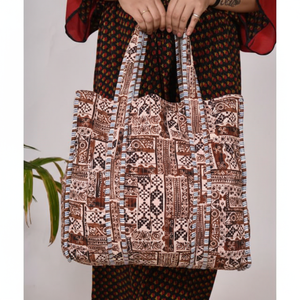 Indian <b>Boho</b> Quilted Shoulder Tote <b>Bag</b> for Women Open-Closure Style for Winter Travel Work Shopping Summer Autumn Spring - Product Image 1