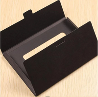 Boîte de présentation pliable en papier kraft recyclable personnalisée 10,2*15,5*0,5 cm avec fenêtre transparente pour carte postale, carte de vœux, fête