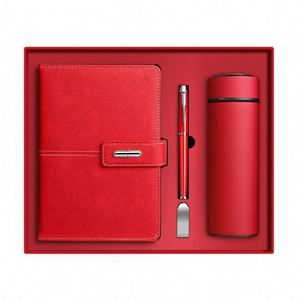 Promotional Stationery Set Custom Black Notebook with Box Thermos Cup <b>Journal</b> Gift Set With Pen Gifts Notebook Gift Box - Product Image 4