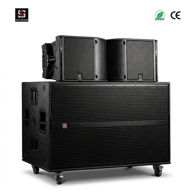 Lasesound K3 Dual 12 Inch Professional Stage Speaker 900W RMS 143dB Max SPL 4 Inch Compression Driver PA Loudspeaker CE RoHS