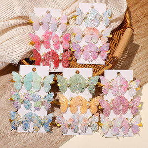 Nueva Horquilla para el Cabello con Alas de Mariposa Brillantes y Coloridas para Niñas, Pasador de Pelo Infantil con Perlas Brillantes, Horquillas de Nailon, Accesorios para el Cabello de Niños - Product Image 3