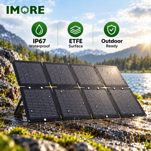 60W Monocrystalline Foldable <b>Solar</b> <b>Panel</b> 24% Efficiency ETFE IP67 <b>USB</b> Type C for Camping Hiking Travel and Outdoor Charging - Product Image 3