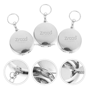 Mini Cenicero de Metal de Diseño Clásico, Portátil, <span class=keywords><strong>sin</strong></span> <span class=keywords><strong>Humo</strong></span>, con Llavero para Coche y Bolsa de Lata - Product Image 5