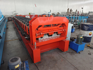 Sheet Roof Deck Roll Forming Machine for Use on Purlins or Main Steel 750 Metal Floor Deck Machine - Product Image 6